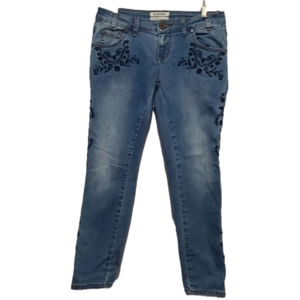 One Teaspoon Lola Freebird II Low Rise Embroidered Jeans Size 26